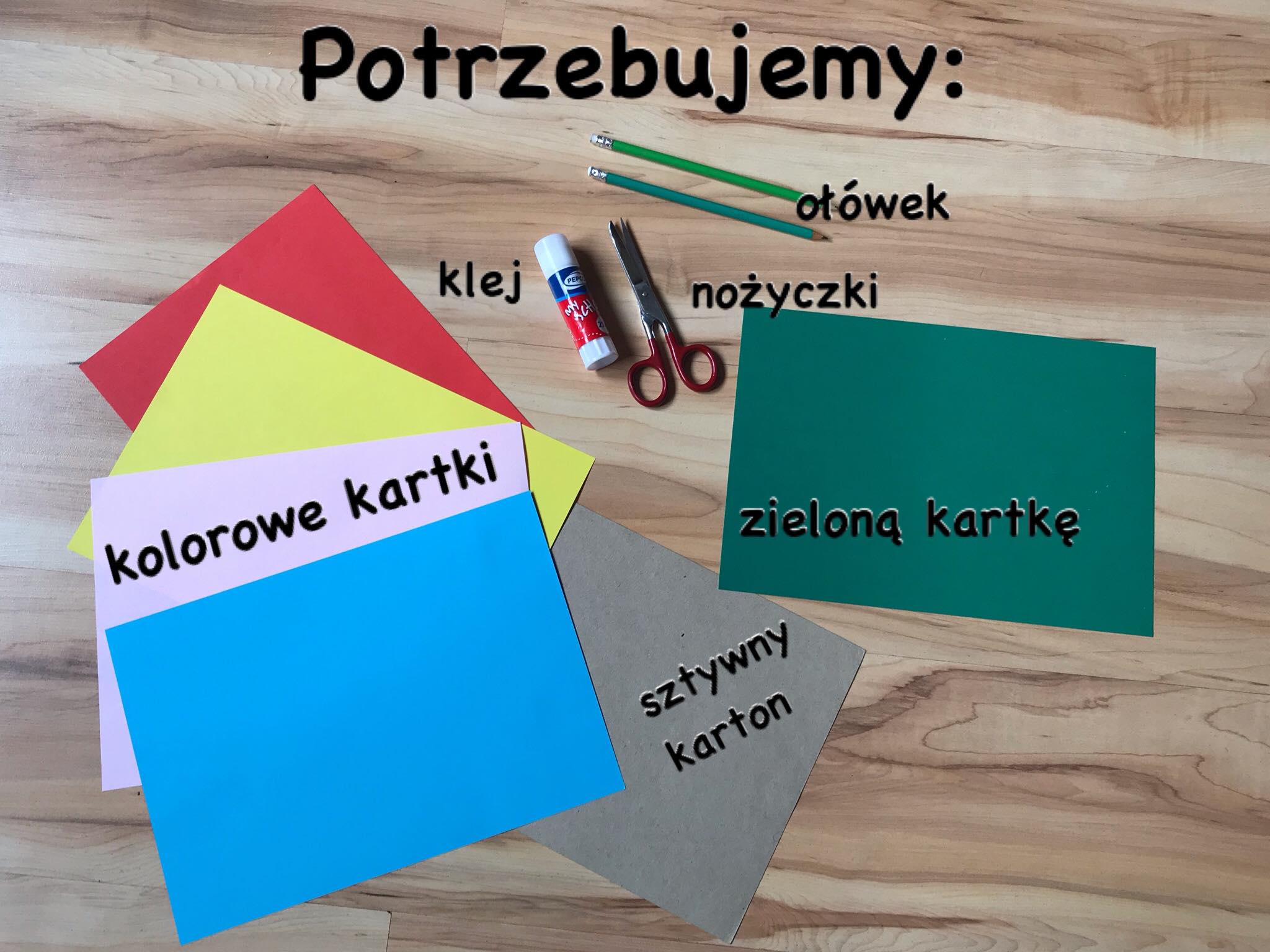 Zdjęcie potrzebnych przyborów