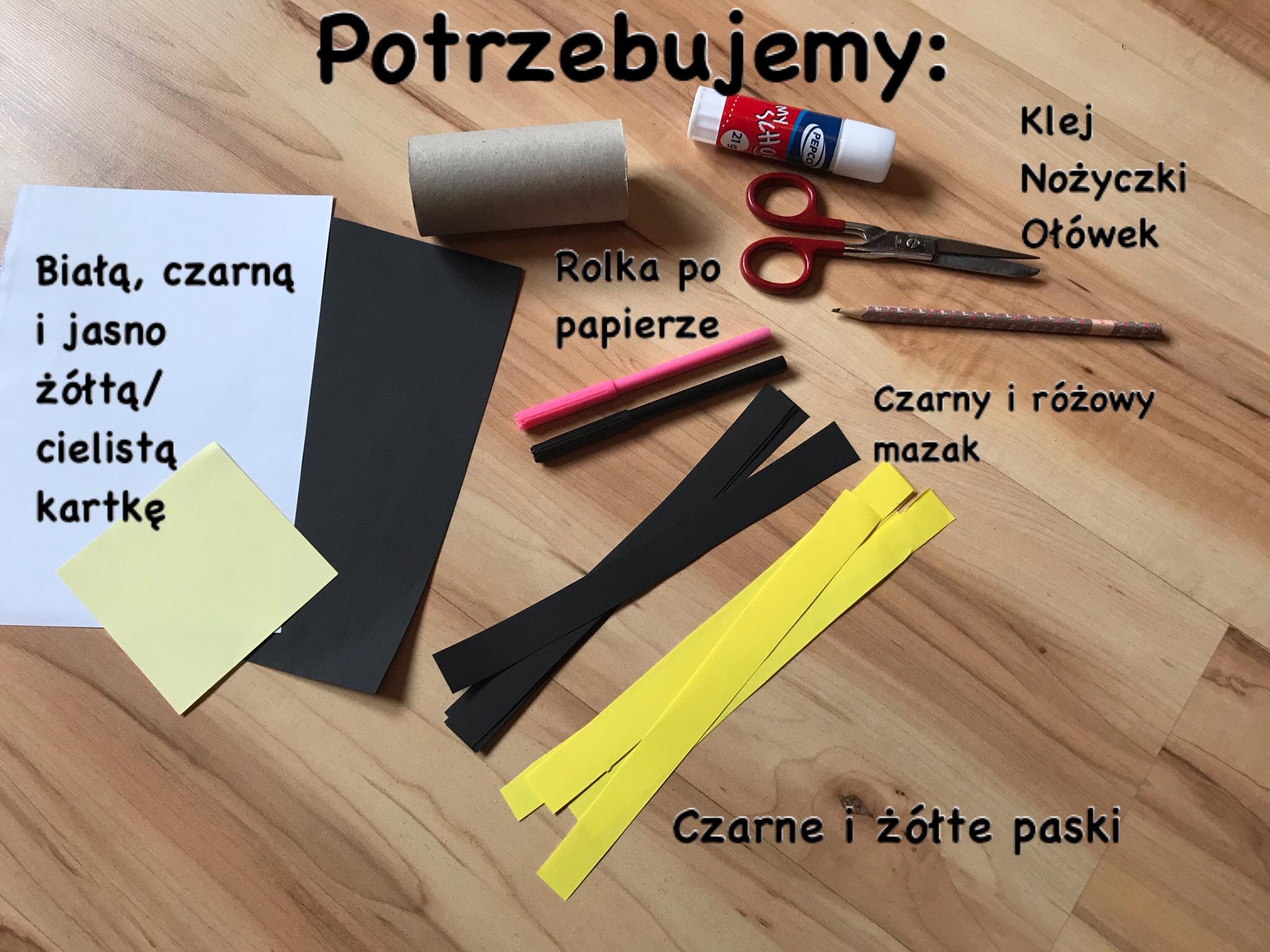 Zdjęcie potrzebnych przyborów.