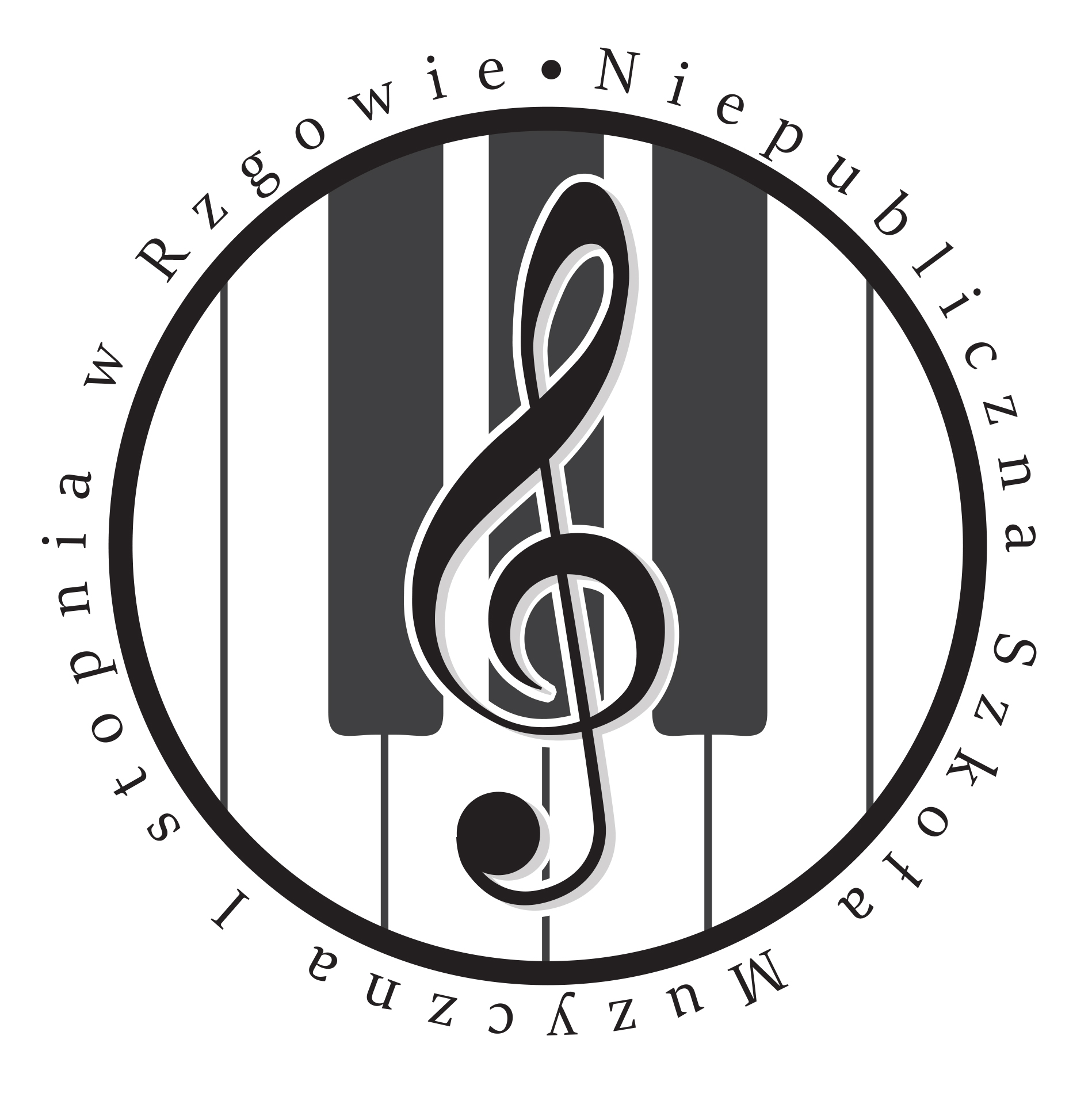 Logo Niepublicznej Szkoły Muzycznej I stopnia w Rzgowie