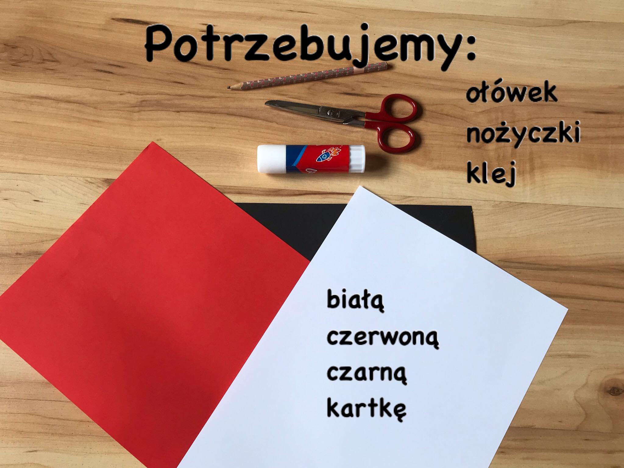 Zdjęcie potrzebnych przyborów.