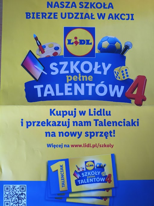 Plakat promujący akcję ,,Szkoły pełne talentów"