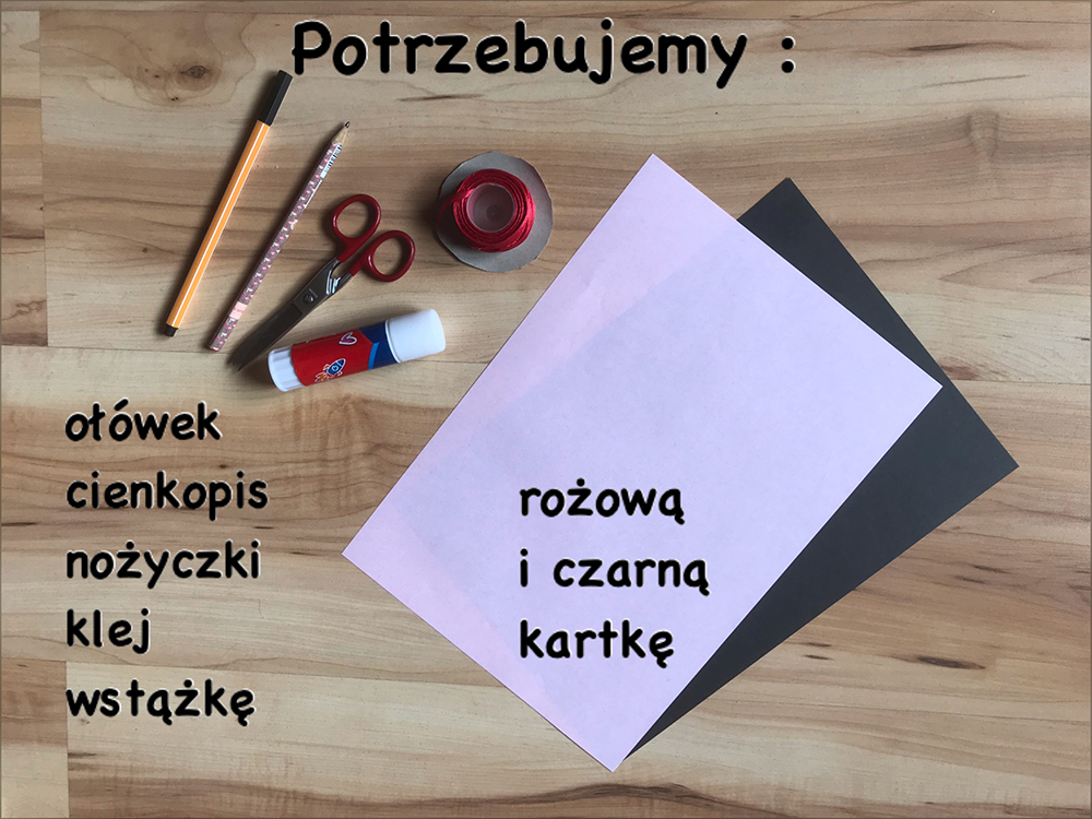 Przybory potrzebne do wykonania flaminga.