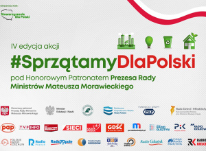Uczniowie z sekcji wolontariatu w IV edycji akcji #SprzątamyDlaPolski