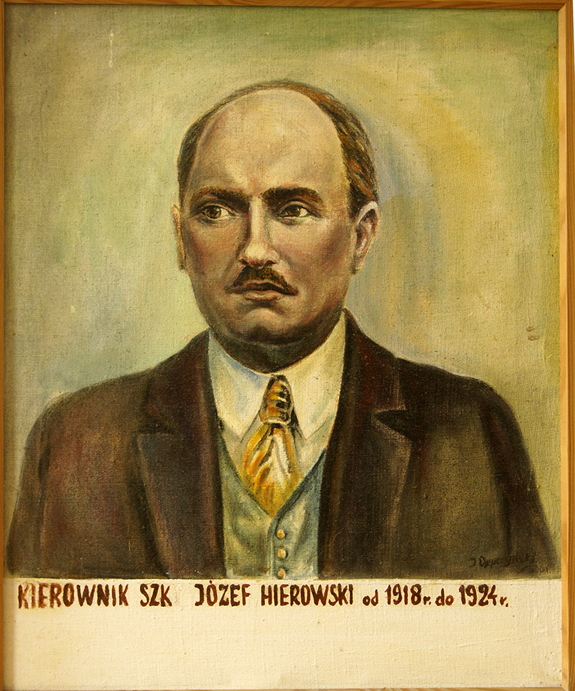 Obraz kierownika szkoły Józefa Hierowskiego.