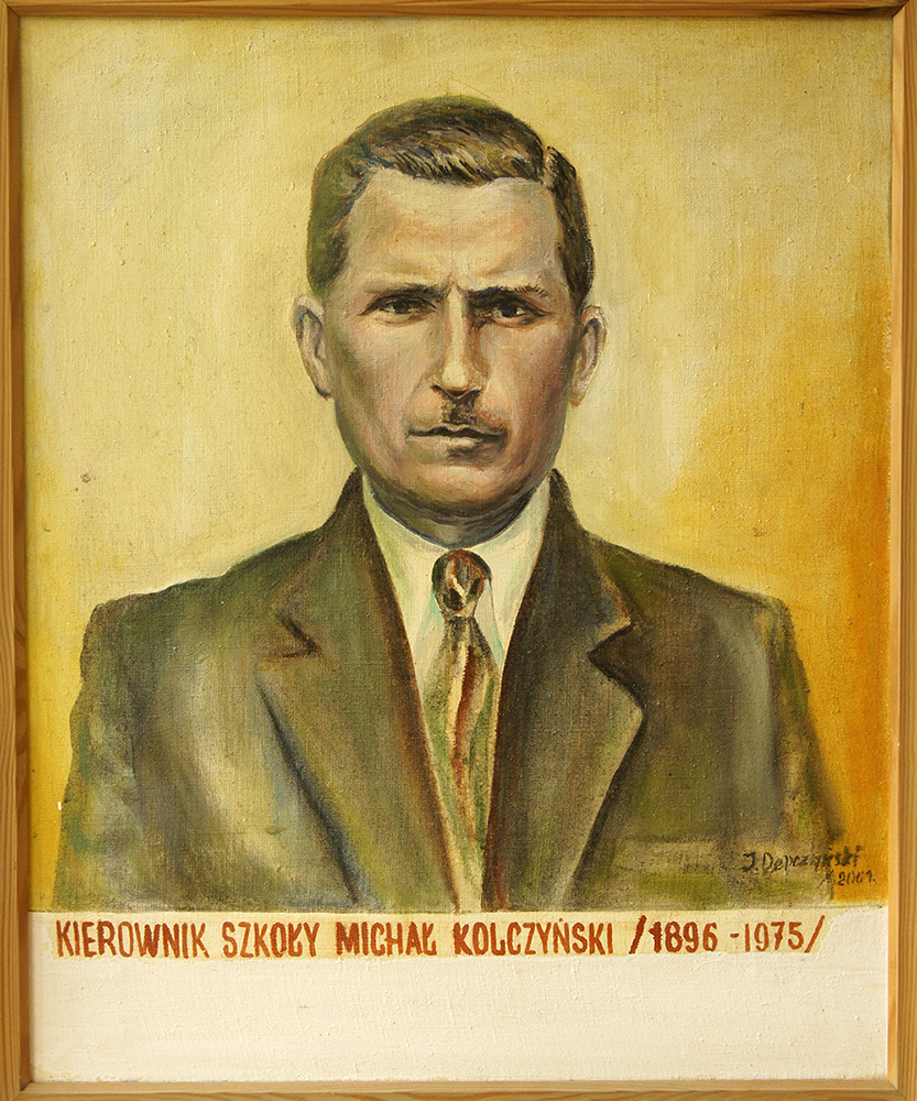 Obraz kierownika szkoły Michała Kolczyńskiego.