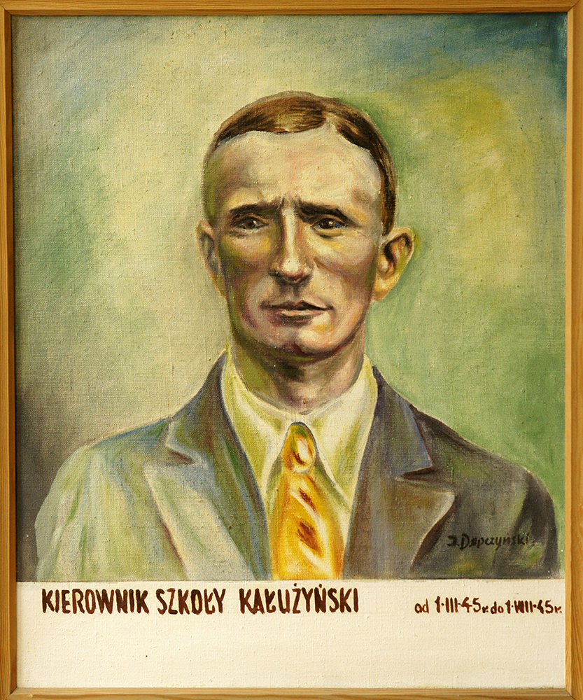 Obraz kierownika szkoły Henryka Kałużyńskiego.