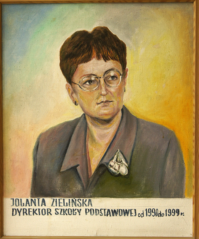 Obraz dyrektora szkoły Jolanty Zielińskiej.