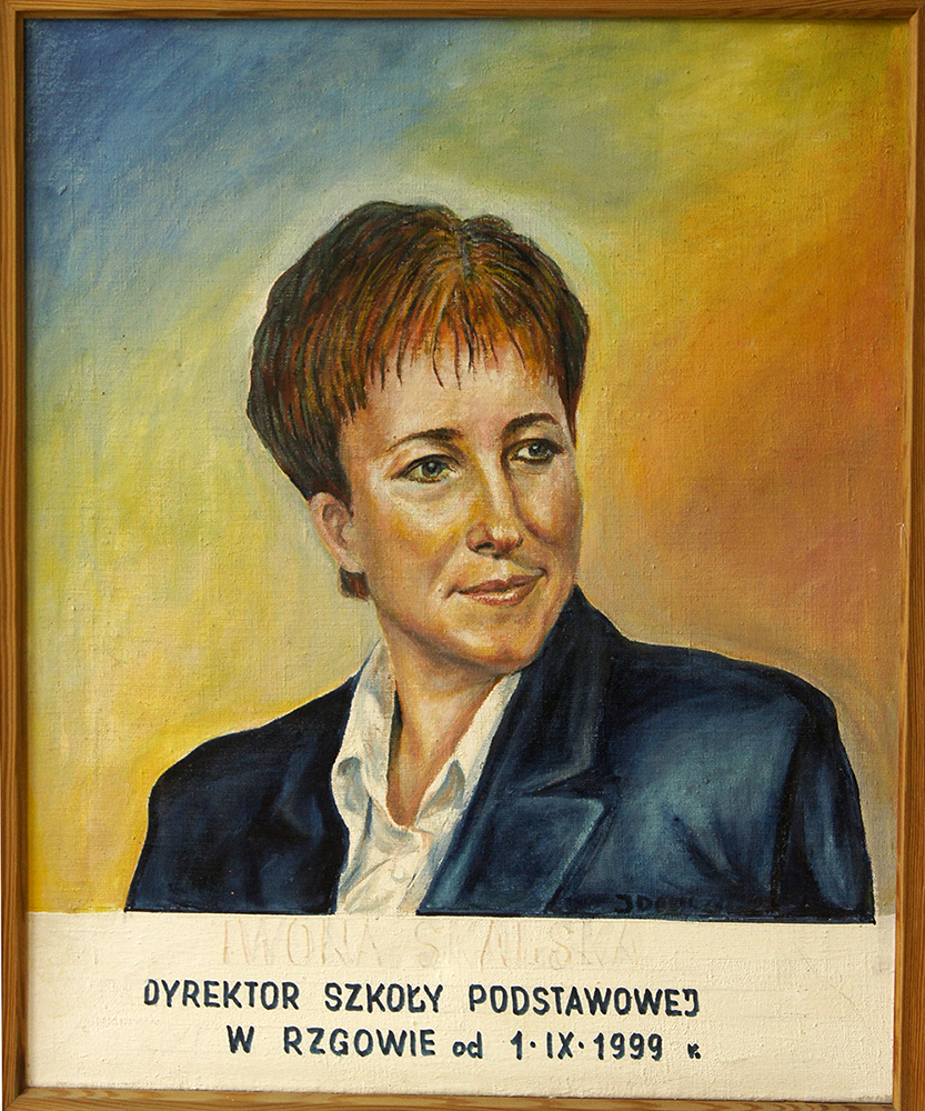 Obraz dyrektora szkoły Iwony Skalskiej.