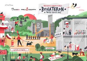 Plakat promujący akcję BohaterON