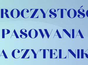 Pasowanie na czytelnika