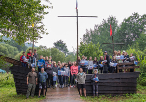 Uczestnicy obozu w czasie jednej z gier