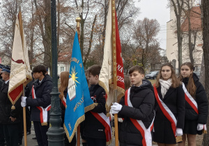 Poczty sztandarowe w Parku im. Adama Mickiewicza