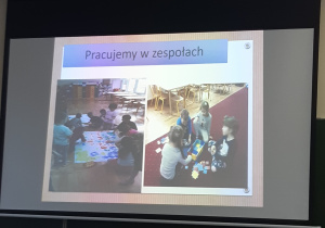 Jeden ze slajdów szkolenia "Pracujemy w zespołach"