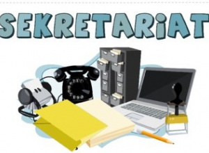 Grafika z napisem sekretariat
