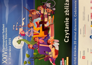 Plakat Ogólnopolskiego Tygodnia Czytania Dzieciom.