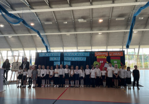 Pani mgr Katarzyna Skalska i klasa 1d