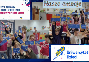 Zdjęcie przedstawia uczniów klasy 2a trzymających w rękach otrzymane indeksy.
