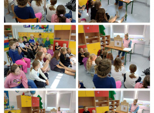 Lekcja z teatrzykiem Kamishibai w klasie 3C – "The Enormous Turnip"