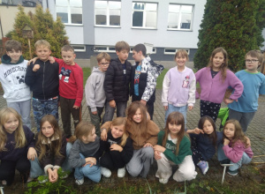 Klasa 3a zbiera plony swojej pracy