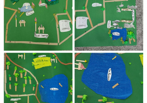 Poszczególne fragmenty makiety