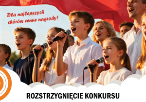 Plakat konkursu Patriotyczny chór Radia Łódź