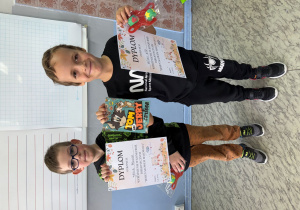 Wyróżnieni uczniowie z klasy 1d.