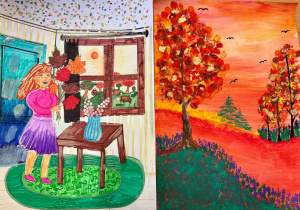 Zdjęcia wyróżnionych prac konkursowych "Jesień na Zielonym Wzgórzu".