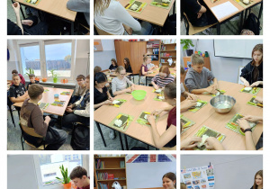 Uczniowie klasy 7b i 7c podczas warsztatów