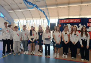 Klasa VIIC podczas apelu