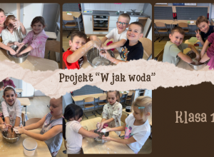 Uczniowie klasy 1b odkrywają literę W oraz tajemnice wody