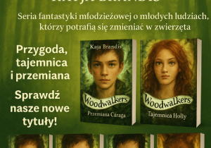 Zdjęcie przedstawia okładki książek serii "Woodwalkers".