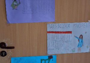 Plakaty wykonane przez uczniów klasy 6a