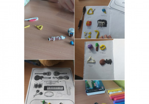 Prace twórcze klasy 4b- Uczniowie podczas pracy na lekcji