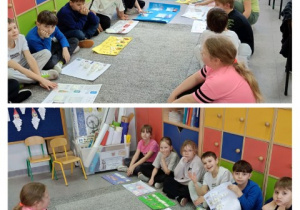 Uczniowie klasy 3b podczas prezentacji