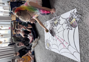 Klasa 2b podczas pracy