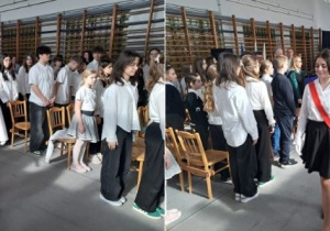 Poczet sztandarowy Szkoły Podstawowej im. Jana Długosza w Rzgowie