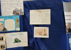 Wystawa prac i projektów uczniowskich poświęconych Andrzejowi Wajdzie
