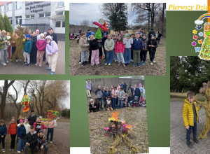 Powitanie wiosny przez uczniów klas drugich i trzecich