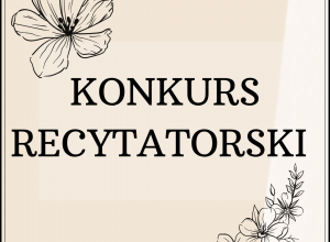 Konkurs recytatorski "Mój ulubiony wiersz"