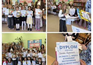 Kolaż zdjęć przedstawiający uczestników konkursu.