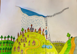 Praca konkursowa Lary Nurkan z klasy 2A.