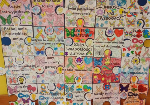Plakat wykonany przez uczniów klasy 2 B