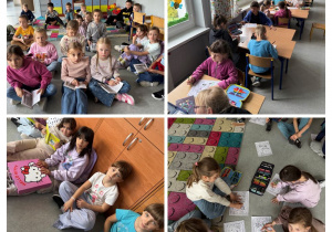 Spotkanie z uczniami na świetlicy szkolnej.