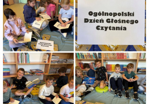 Zdjęcia czytelników biblioteki biorących udział w akcji