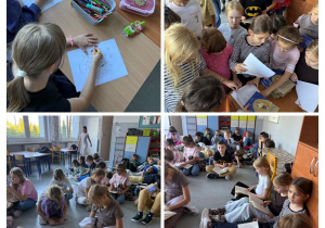 Uczestnicy zajęć świetlicowych podczas akcji