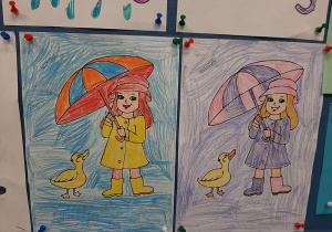 Kolorowanka- dziewczynka z parasolką.