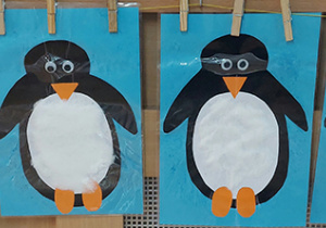 Prace techniczne pt. „Pingwiny z Antarktydy”.