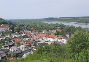Panorama Kazimierza Dolnego - widok z Góry Trzech Krzyży