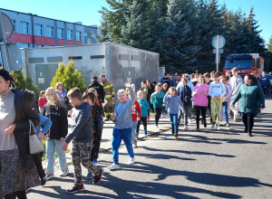 Próbna ewakuacja szkoły