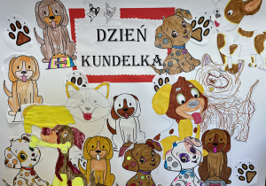 Plakat wykonany przez uczniów z okazji Dnia Kundelka.